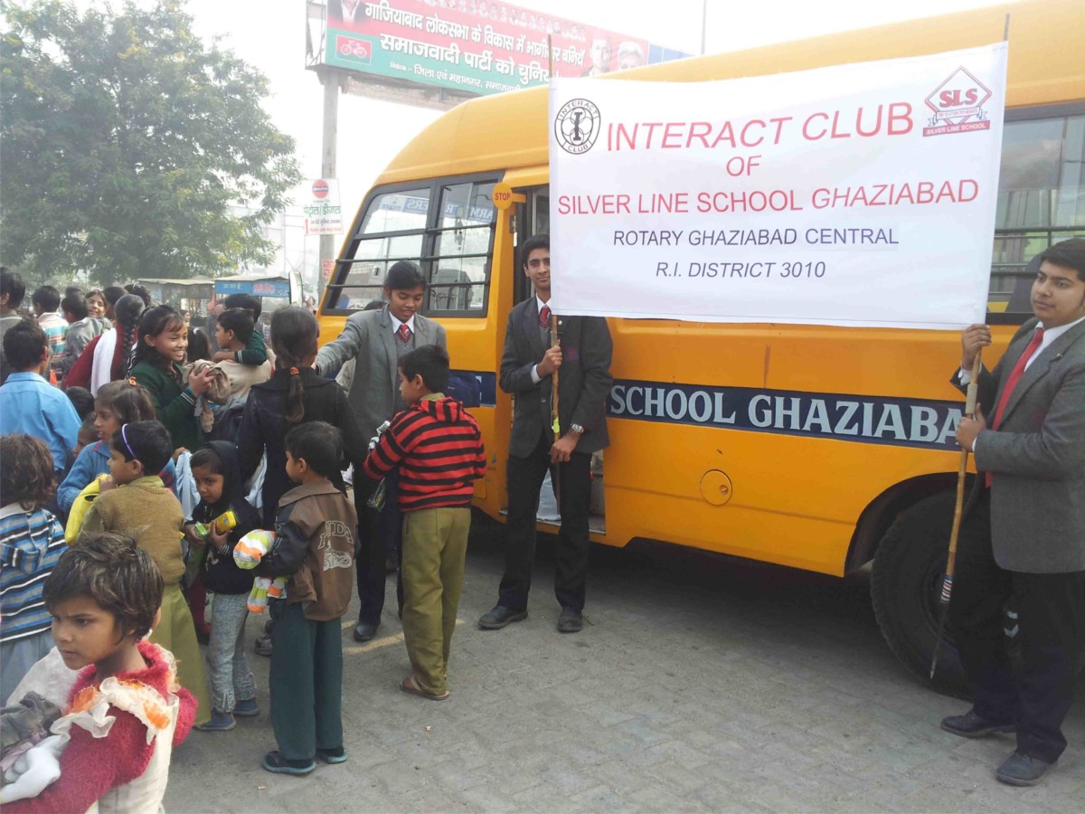 Donation Campaign by Interact Club of Silver line School